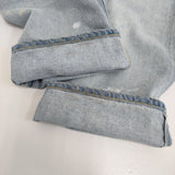 HERILL HL Denim Splash Tuck 4PK 1 ペンキ加工デニムパンツ サイズ3 22-030-HL-8070-1 デニムパンツ 22SS ライトブルー メンズ ヘリル【中古】6-0509G♪