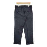 DRIES VAN NOTEN サイドアジャスター スラックスパンツ コットン サイズ48 パンツ ネイビー メンズ ドリスヴァンノッテン【中古】6-0711G∞