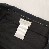 DRIES VAN NOTEN サイドアジャスター スラックスパンツ コットン サイズ48 パンツ ネイビー メンズ ドリスヴァンノッテン【中古】6-0711G∞