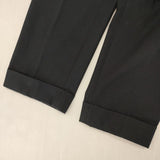 DRIES VAN NOTEN サイドアジャスター スラックスパンツ コットン サイズ48 パンツ ネイビー メンズ ドリスヴァンノッテン【中古】6-0711G∞