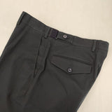 DRIES VAN NOTEN サイドアジャスター スラックスパンツ コットン サイズ48 パンツ ネイビー メンズ ドリスヴァンノッテン【中古】6-0711G∞