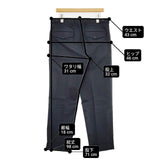 DRIES VAN NOTEN サイドアジャスター スラックスパンツ コットン サイズ48 パンツ ネイビー メンズ ドリスヴァンノッテン【中古】6-0711G∞