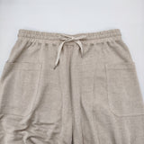 ensou. リバーシブルパンツ コットンリネン レイヤード サイズL 日本製 イージー パンツ ベージュ メンズ エンソウ【中古】6-0630M♪