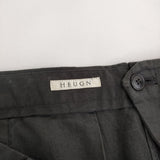 HEUGN HEUGN for nariwai exclusive Bean ink black 生業別注 定価46200円 サイズ3 パンツ インクブラック メンズ ユーゲン【中古】6-0509G♪