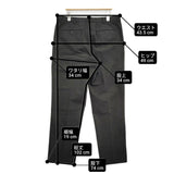HEUGN HEUGN for nariwai exclusive Bean ink black 生業別注 定価46200円 サイズ3 パンツ インクブラック メンズ ユーゲン【中古】6-0509G♪