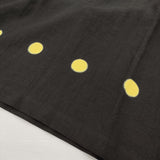 Haat ISSEY MIYAKE リネン 染め ベルト付き HA61FT602 Vネック ワンピース イエロー ブラック レディース ハートイッセイミヤケ【中古】6-0509S♪