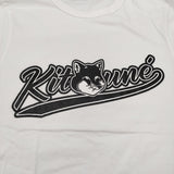 MAISON KITSUNE ロゴプリント サイズ2 GW02205KJ0010 半袖Ｔシャツ カットソー ホワイト レディース メゾンキツネ【中古】6-0531S♪