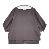 INED 【接触冷感】ドルマンスリーブギャザーカットソー サイズ9 71-32190013 定価8800円 半袖Ｔシャツ カットソー グレー レディース イネド【中古】6-0531S♪