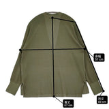Lelill ビスリネンリブカーデ サイズ38 定価18700円 12330713 レーヨンリネン混 カーディガン グリーン カーキ レディース レリル【中古】6-0721M♪
