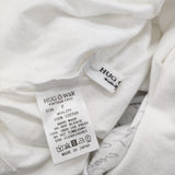 HUG O WaR The Silver Jubilee カリグラフィーロングT 25執念記念 長袖Ｔシャツ カットソー ロンＴ ホワイト レディース ハグオーワー【中古】6-0509M♪
