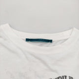 HUG O WaR The Silver Jubilee カリグラフィーロングT 25執念記念 長袖Ｔシャツ カットソー ロンＴ ホワイト レディース ハグオーワー【中古】6-0509M♪