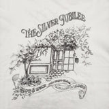 HUG O WaR The Silver Jubilee カリグラフィーロングT 25執念記念 長袖Ｔシャツ カットソー ロンＴ ホワイト レディース ハグオーワー【中古】6-0509M♪