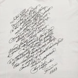 HUG O WaR The Silver Jubilee カリグラフィーロングT 25執念記念 長袖Ｔシャツ カットソー ロンＴ ホワイト レディース ハグオーワー【中古】6-0509M♪
