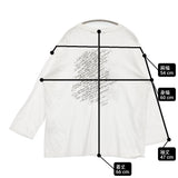 HUG O WaR The Silver Jubilee カリグラフィーロングT 25執念記念 長袖Ｔシャツ カットソー ロンＴ ホワイト レディース ハグオーワー【中古】6-0509M♪