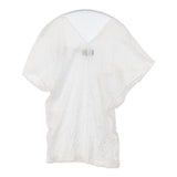 tricot COMME des GARCONS レース 変型 アシンメトリー カットワーク刺繍 コットン 日本製 ブラウス シャツ AD2003 ホワイト レディース トリココムデギャルソン【中古】6-0609S△