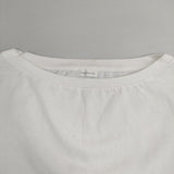 GALERIE VIE コットン 七分袖 Ｔシャツ カットソー ホワイト ネイビー レディース ギャルリーヴィー【中古】6-0702S∞