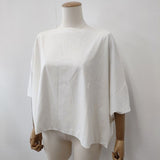 Traditional Weatherwear BIG SHORT TOP Ｔシャツ カットソー ホワイト レディース トラディショナルウェザーウェア【中古】6-0702S∞