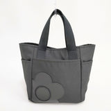 MARY QUANT デイジーシンプルポケット2 ミニトート 定価9350円 トートバッグ クロ レディース マリークヮント【中古】6-0518G◎