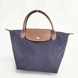 Longchamp ル プリアージュ S トートバッグ パープル ブラウン レディース ロンシャン【中古】6-0705G∞