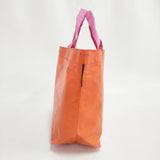 Herve Chapelier 2012PP マルシェバッグM トートバッグ オレンジ ピンク マンダリン レディース エルベ・シャプリエ【中古】6-0705G∞