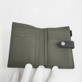 BONAVENTURE ベルテッドマルチミディアムウォレット 定価59400円 二つ折り財布 ブラック×オリーブ レディース ボナベンチュラ【中古】6-0509G♪