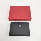 BONAVENTURE ベルテッドマルチミディアムウォレット 定価59400円 二つ折り財布 ブラック×オリーブ レディース ボナベンチュラ【中古】6-0509G♪