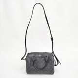 COACH ミニ・ベネット・サッチェル シグネチャー F32203 2way ボストンバッグ クロ チャコールグレー レディース コーチ【中古】6-0518G◎