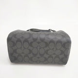 COACH ミニ・ベネット・サッチェル シグネチャー F32203 2way ボストンバッグ クロ チャコールグレー レディース コーチ【中古】6-0518G◎