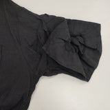 TICCA リネンツイストスリーブワンピース ワイド シャツワンピース 日本製 サイズF ワンピース ブラック レディース ティッカ【中古】6-0609S△