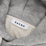 sacra 25AW PREMIUM-FLEECE HOODIE 定価35200円 125651091 サイズ38 パーカー グレー レディース サクラ【中古】6-0618G◎