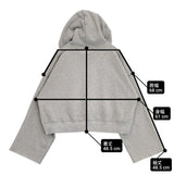 sacra 25AW PREMIUM-FLEECE HOODIE 定価35200円 125651091 サイズ38 パーカー グレー レディース サクラ【中古】6-0618G◎