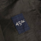 45R/45rpm コットンリネンチノCOAT 定価75900円 サイズ2 ステンカラーコート ブラック レディース フォーティーファイブアールピーエム【中古】6-0612M♪