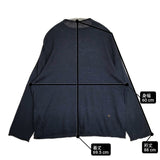 45R/45rpm 超ガーゼ インディゴ ハイネック コットン セーター ニット ネイビー レディース フォーティーファイブアールピーエム【中古】6-0619M♪