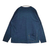 45R/45rpm R45 天竺の908長袖オーシャンTシャツ インディゴ 長袖Ｔシャツ カットソー ロンＴ ネイビー レディース フォーティーファイブアールピーエム【中古】6-0619M♪