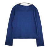 45R/45rpm 天竺の45星Tシャツ インディゴ サイズ2 長袖Ｔシャツ カットソー ロンＴ ネイビー レディース フォーティーファイブアールピーエム【中古】6-0813M∞