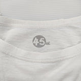 45R/45rpm インナーキャミ タンクトップ サイズ2 日本製 コットン キャミソール ホワイト レディース フォーティーファイブアールピーエム【中古】6-0607S♪