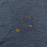 45R/45rpm 45年ものがたり45星Tシャツ かちん インディゴ サイズ3 半袖Ｔシャツ カットソー ネイビー レディース フォーティーファイブアールピーエム【中古】6-0626S♪