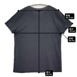 45R/45rpm 45星 無地 コットン 日本製 サイズ2 半袖Ｔシャツ カットソー ネイビー レディース フォーティーファイブアールピーエム【中古】6-0607S♪
