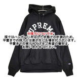 Supreme Champion Hooded Sweatshirt サイズM アーチロゴ プルオーバー 裏起毛 パーカー 25SS ブラック メンズ シュプリーム【中古】6-0509T♪
