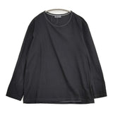 Yohji Yamamoto POUR HOMME HH-T03-077 サイズ3 ステッチ 長袖Ｔシャツ カットソー ロンＴ ブラック メンズ ヨウジヤマモトプールオム【中古】6-0509M♪