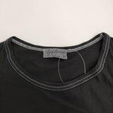 Yohji Yamamoto POUR HOMME HH-T03-077 サイズ3 ステッチ 長袖Ｔシャツ カットソー ロンＴ ブラック メンズ ヨウジヤマモトプールオム【中古】6-0509M♪