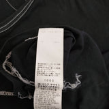 Yohji Yamamoto POUR HOMME HH-T03-077 サイズ3 ステッチ 長袖Ｔシャツ カットソー ロンＴ ブラック メンズ ヨウジヤマモトプールオム【中古】6-0509M♪