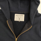 MICA & DEAL 度詰裏毛パーカー D14A0009-3 サイズ38 ダブルジップ パーカー ネイビー レディース マイカ＆ディール【中古】6-1017M∞