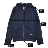 MICA & DEAL 度詰裏毛パーカー D14A0009-3 サイズ38 ダブルジップ パーカー ネイビー レディース マイカ＆ディール【中古】6-1017M∞