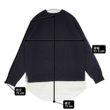 TORRAZZO DONNA ドッキングニット シャツ 6239-403 セーター ニット ブラック ホワイト レディース トラッゾドンナ【中古】6-1017T∞