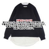 TORRAZZO DONNA ドッキングニット シャツ 6239-403 セーター ニット ブラック ホワイト レディース トラッゾドンナ【中古】6-1017T∞