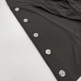 koibito misaki コイビトミサキ サイドボタン イージーワイドパンツ サイズM～L パンツ ブラック レディース【中古】6-0717M♪