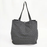 MARY QUANT 折り畳み エコバッグ クロ グレー レディース マリークヮント【中古】6-0521G◎