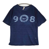 umii 908/45R/45rpm インディゴ染め 日本製 半袖Ｔシャツ カットソー ネイビー レディース ウミフォーティーファイブアールピーエム【中古】6-0531S♪