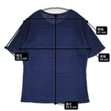 umii 908/45R/45rpm インディゴ染め 日本製 半袖Ｔシャツ カットソー ネイビー レディース ウミフォーティーファイブアールピーエム【中古】6-0531S♪